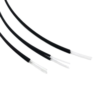 Diametro interno da 1,0 mm a 2,2 mm 4,4 mm diametro cavo in fibra ottica in plastica con connettore POF a doppia fibra