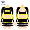 Nejnovější zakázkový tisk kamínky Cheerleading Uniform