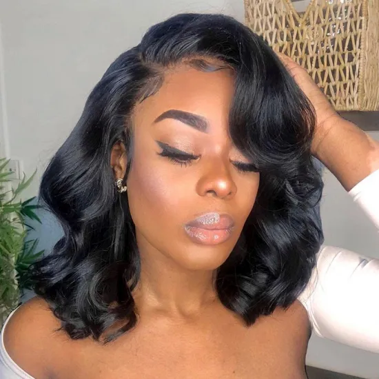 Pre plucked hd lace closure wigs, full lace human hair lace front wigs for black women, 5x5 lace closure human hair wig