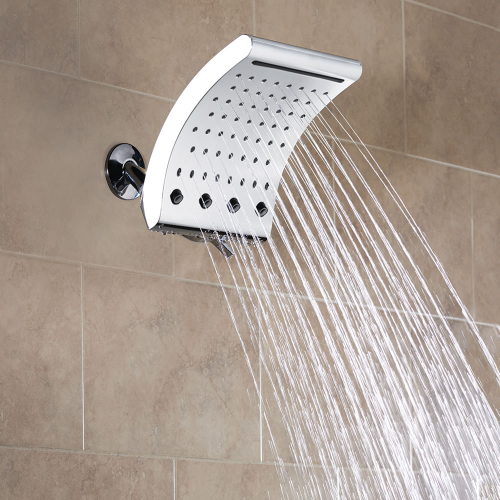 ABS wall mounted square rainfall shower head set
