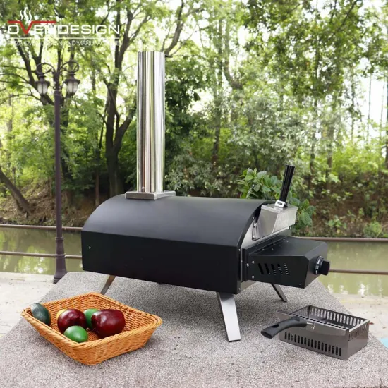 13 Inch Outdoor Italy  Dual Fuel Pizza Oven 500 Degree 2 Layer Gas Pizza Oven Wood Fired Home Baking Ovens