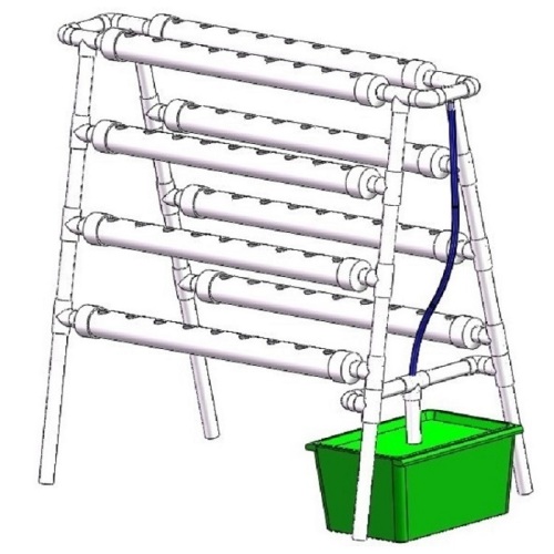 Sistema de cultivo hidropónico para interiores de bricolaje