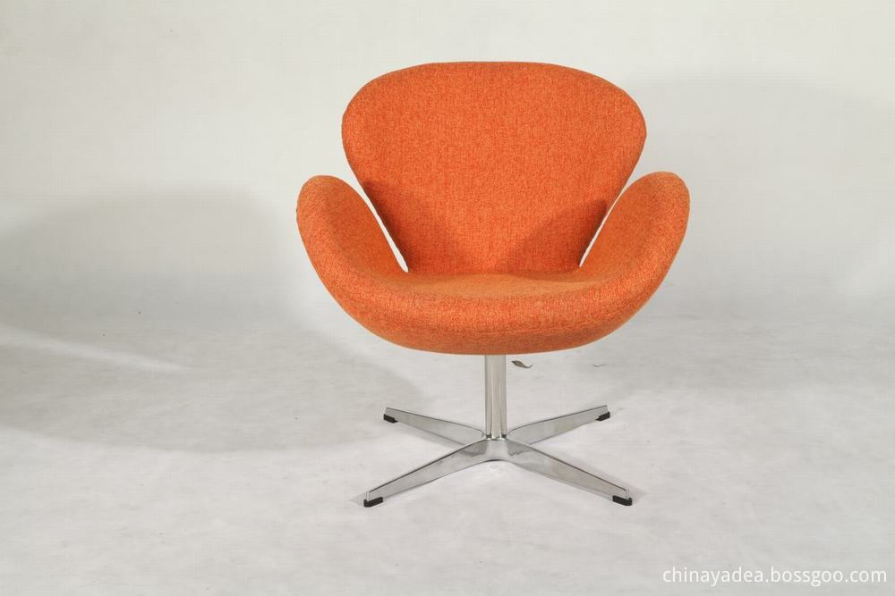swan chair in woolen fabric