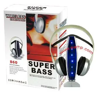 860 fresh gift wireless headphone with FM radio