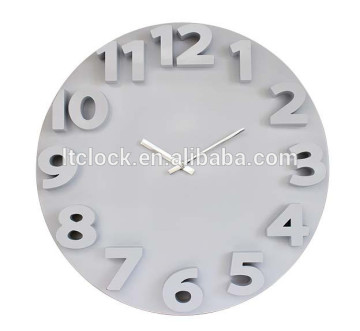 Round clock with watch shape