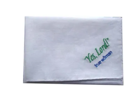 Cotton Ladies' Flower Embroidery Handkerchief