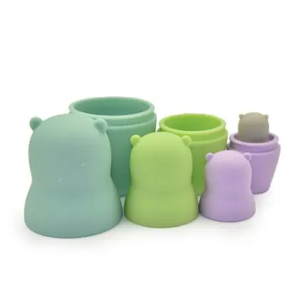 Silicone Enlightenment education building stacking toys