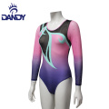 Dandy personaliséiert Dance Competitioun laang Sleeve Gymnastik Leotards