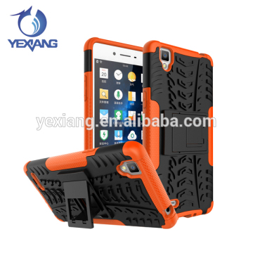 Heavy duty hybrid armor pc tpu Back Cover 2 in 1combo case for OPPO F1s