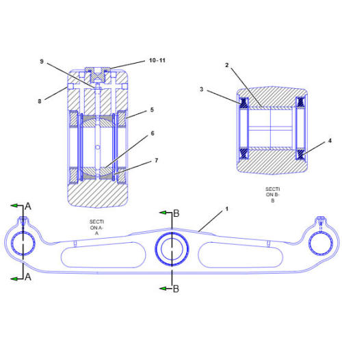 BALANCE ROD ASS'Y D9 140-9699