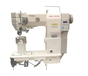 JN-8820BT Computerized Double Needle Post-bed Roller Feed Leather Shoes Sewing Machine