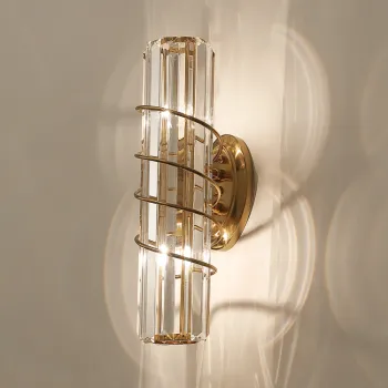 Gold Crystal Wall Lamp: Nordic Modern Design for Luxury Home Décor in Living Room