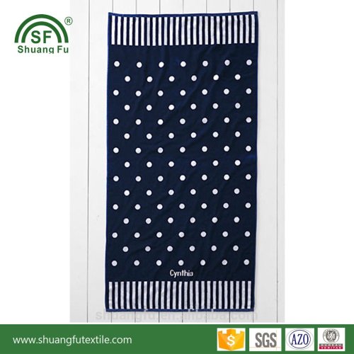 Alibaba China Magic 100% cotton terry beach towel bath towel with black dot pets