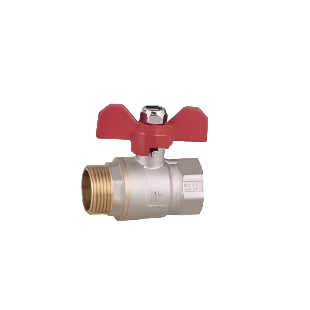 Threaded Brass Ball Valve Chrome Plated Smooth Finish