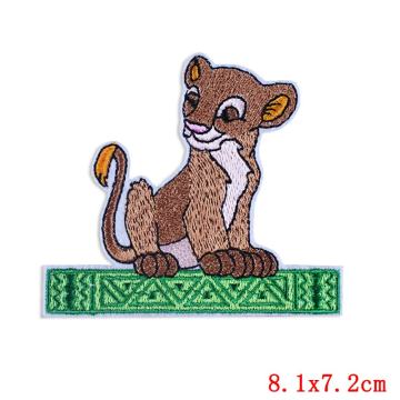 Iron On Embroidery Patches Clothes Cartoon Animal King