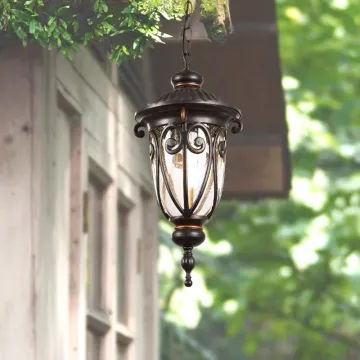 American Style Outdoor Waterproof Chandelier: European Retro Corridor, Aisle, Balcony, Garden, and Creative Courtyard Lighting Solutions