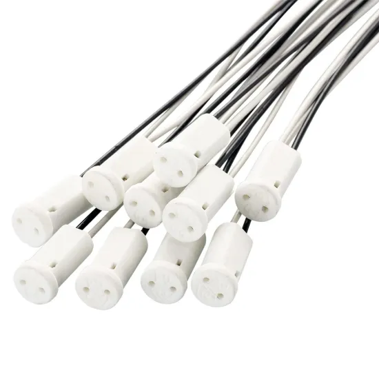 Ceramic Lamp Holder for LED Bulbs - G4 Base Socket Plug Connector for Chandelier Lighting