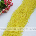 Bright Yellow Color Of The Artificial Pearl String Beaded Garland