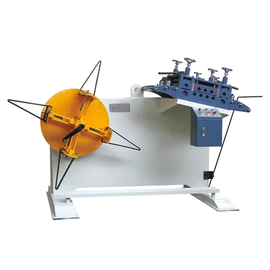 Steel Coil Decoiler Manual Straightening Machine for Car Number Plate Manufacturing