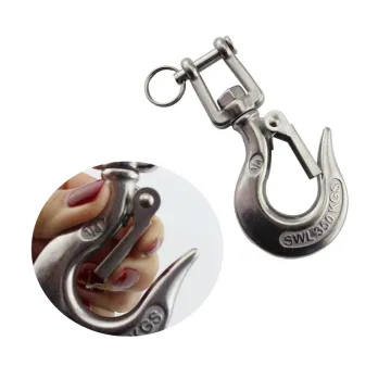 Stainless Steel Rigging Snap Hook Grade 304 Marine Jaw Type Swivel Crane hook