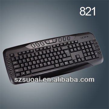 Hot Selling Wired Computer Keyboard With Multimedia Keys