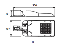 60W LED 3030 IP65 5000K street lights for sale-002