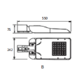 60W 3030 IP65 5000K street lights for sale