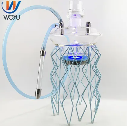 Good quality with  LED  light medusa all glass shisha hookah