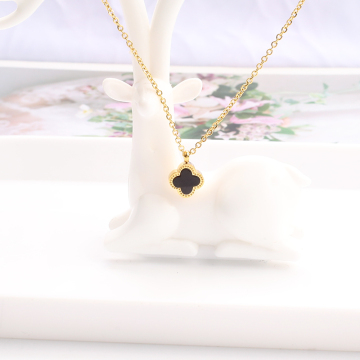 Exquisite Four-Leaf Clover Gold-Plated Necklace for Women