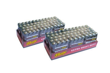 AA Size (R6 UM-3) Carbon Zinc PVC and Foil Jacket Battery