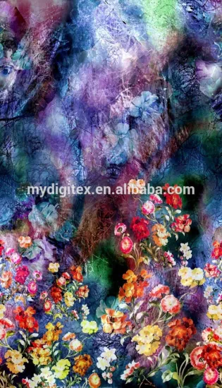 Factory Direct Silk Floral Printed Silk Satin Fabric