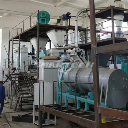 Automatic 1 ton Twin Screw Extruder Aqua Shrimp Fish Feed Production Line