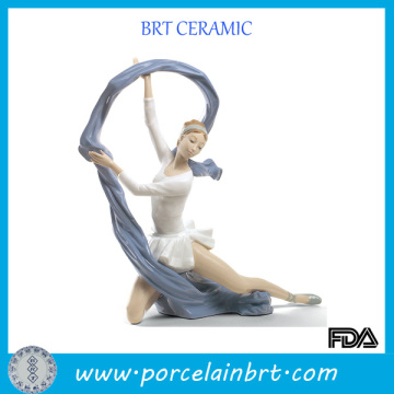 Attractive Dancing Girl Porcelain Figurine