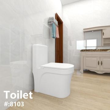 Sanitäres Badezimmer WC-Toilette einteilige Keramik-Toilette