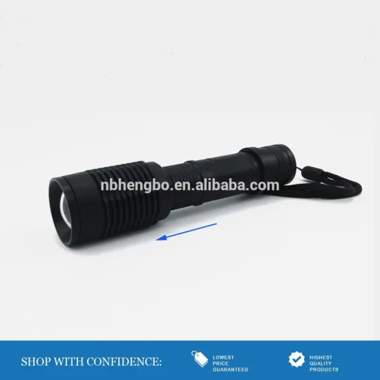 one 18650 battery high power telescopic zoomable flashlight