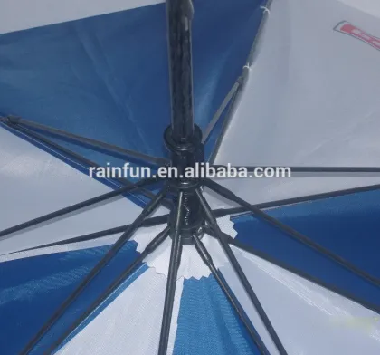 Windproof golf umbrella promotion umbrella blue and white umbrella