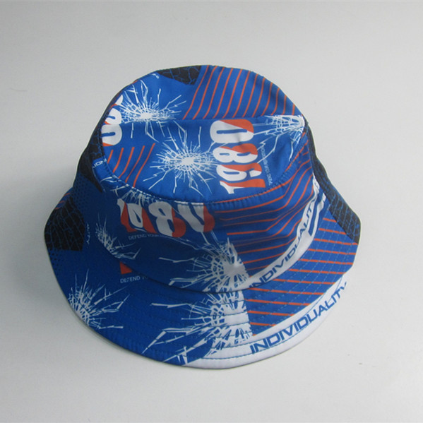 Adult Colorful Print Polyester Bucket Hat