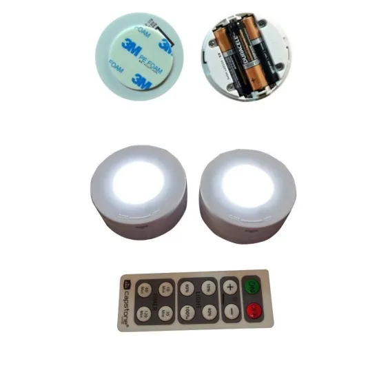 2017 NEW Wireless LED Puck Light 6 Pack With Remote Control Light