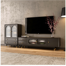 Nordic solid wood TV cabinet living room