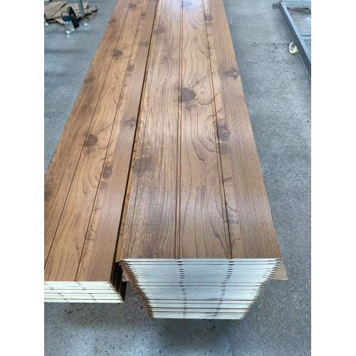 Decorative Polyurethane Sandwich Panel with Teak for Walls