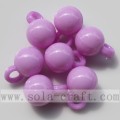 Nice Round Acrylic Assorted Solid Opaque Color Bead Pendant-