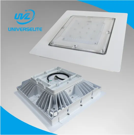 Gas station led lights recessed ceiling light led canopy light 40w-120w white fixture