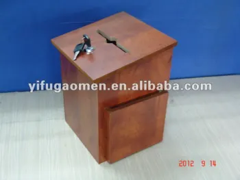 New Style Wooden Desktop Collection Box with lock
