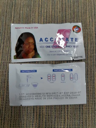 Self-check colloidal gold female urination hcg pregnancy