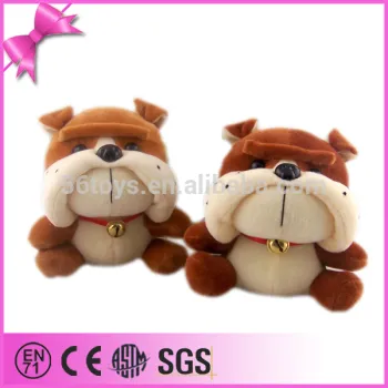 Cute gift bulldog plush stuffed dog, bulldog wholesale