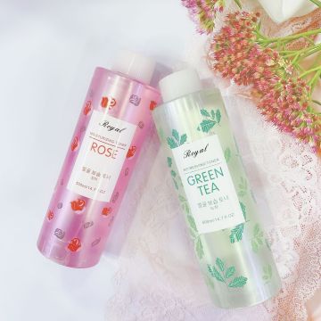 Toner per il viso per acqua di rosa e tè verde - Acqua di viso organica naturale per la cura della pelle idratante, illuminante e anti -invecchiamento