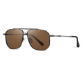 Men Double Bridge Square Sunglasses