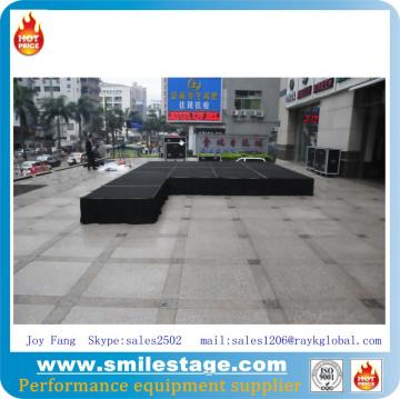 Aluminum stage frame wooden outdoor concert stage