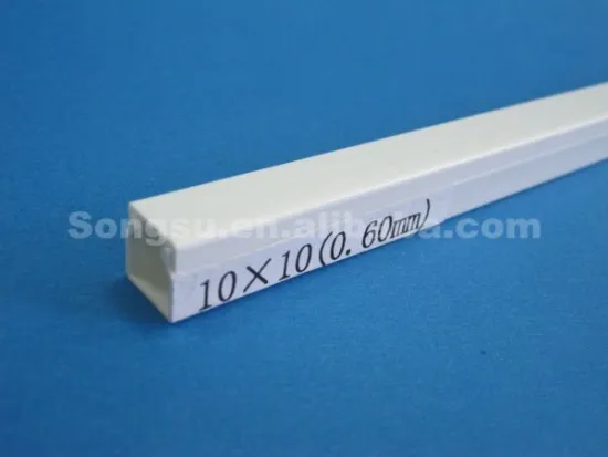 electrical white pvc cable trunking 10*10mm