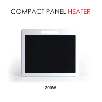 OEM 200W Carbon Crystal Infrared Heater Parts - Portable Wall-Mounted Infrared Panel Heater with Timer
